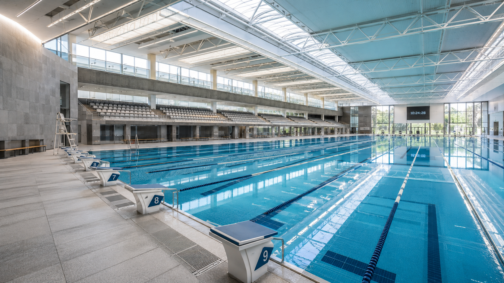Commercial pool management system with continuous automated chemical monitoring